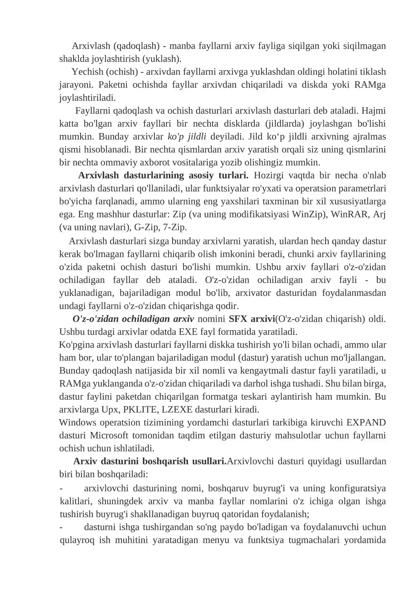 Ma’lumotlarni shifrlash va arxivlash vositalari 3