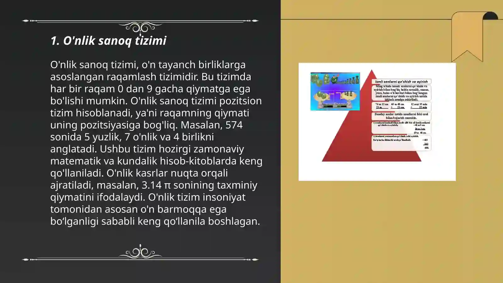 O'nlik sanoq tizimi 3