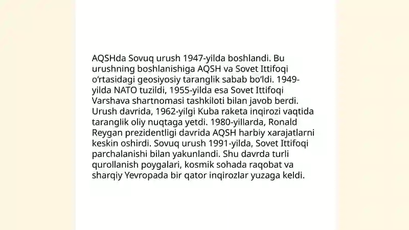 AQSHda Sovuq urush 3