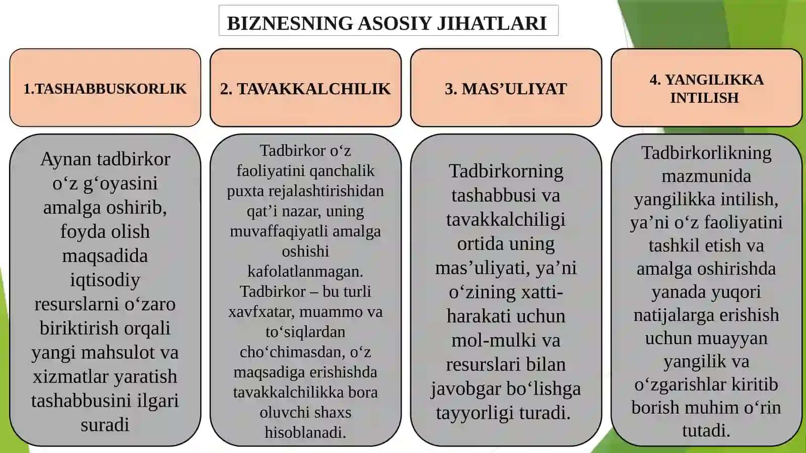 Biznesda boshqaruv nazariyasining rivojlanishi 3