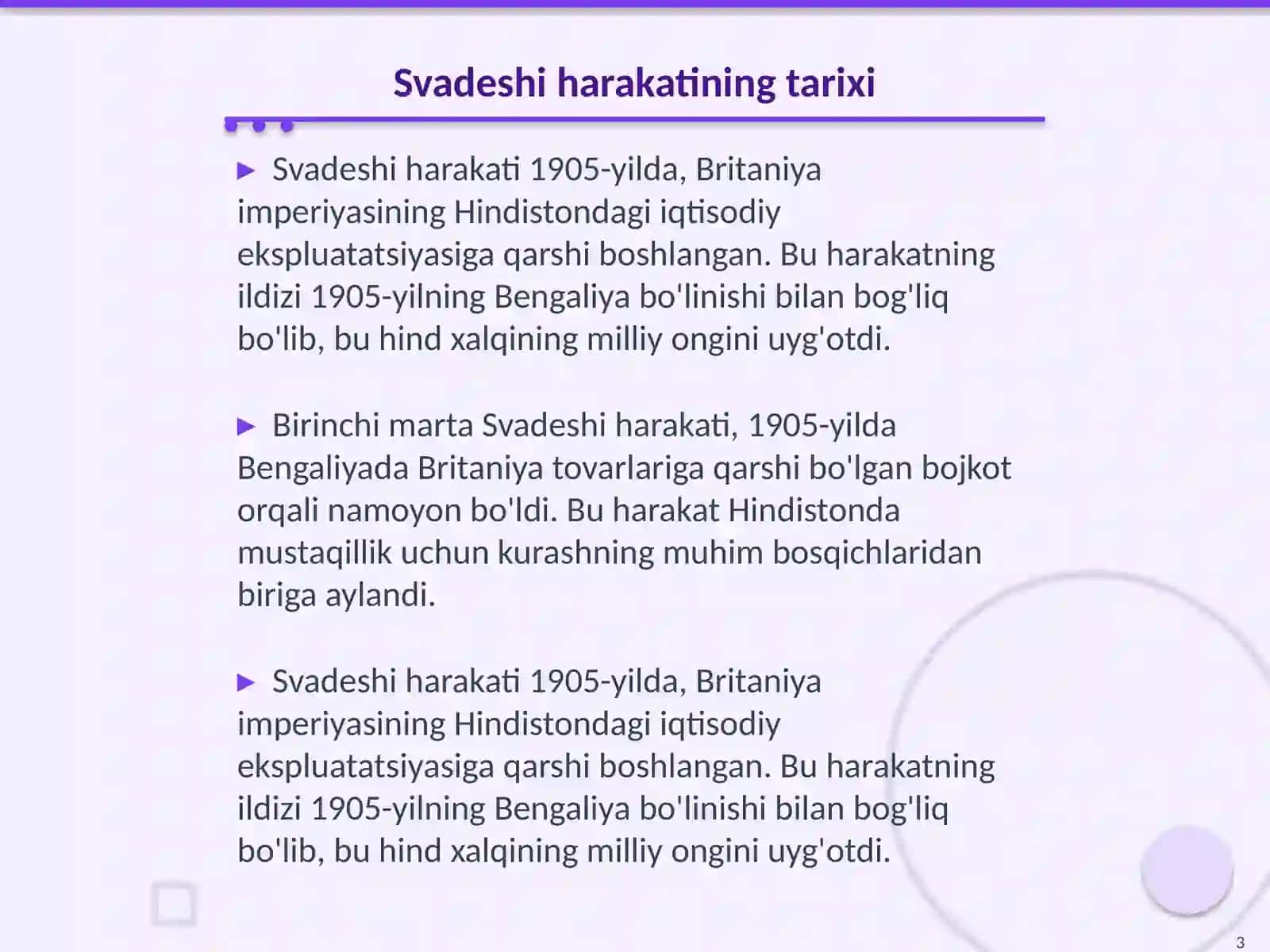 Svadeshi harakati 3