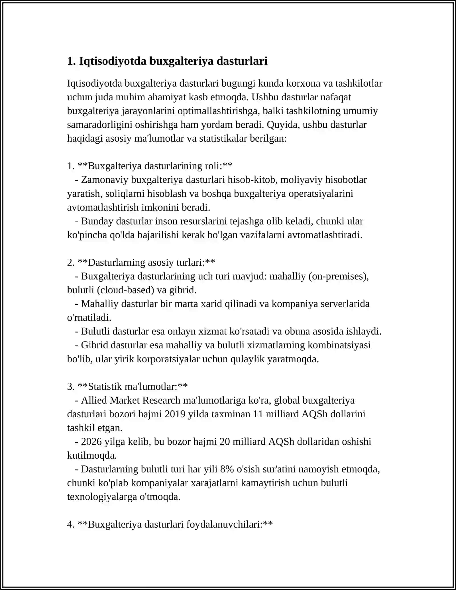 Iqtisodiyotda Buxgalteriya Dasturlari 3