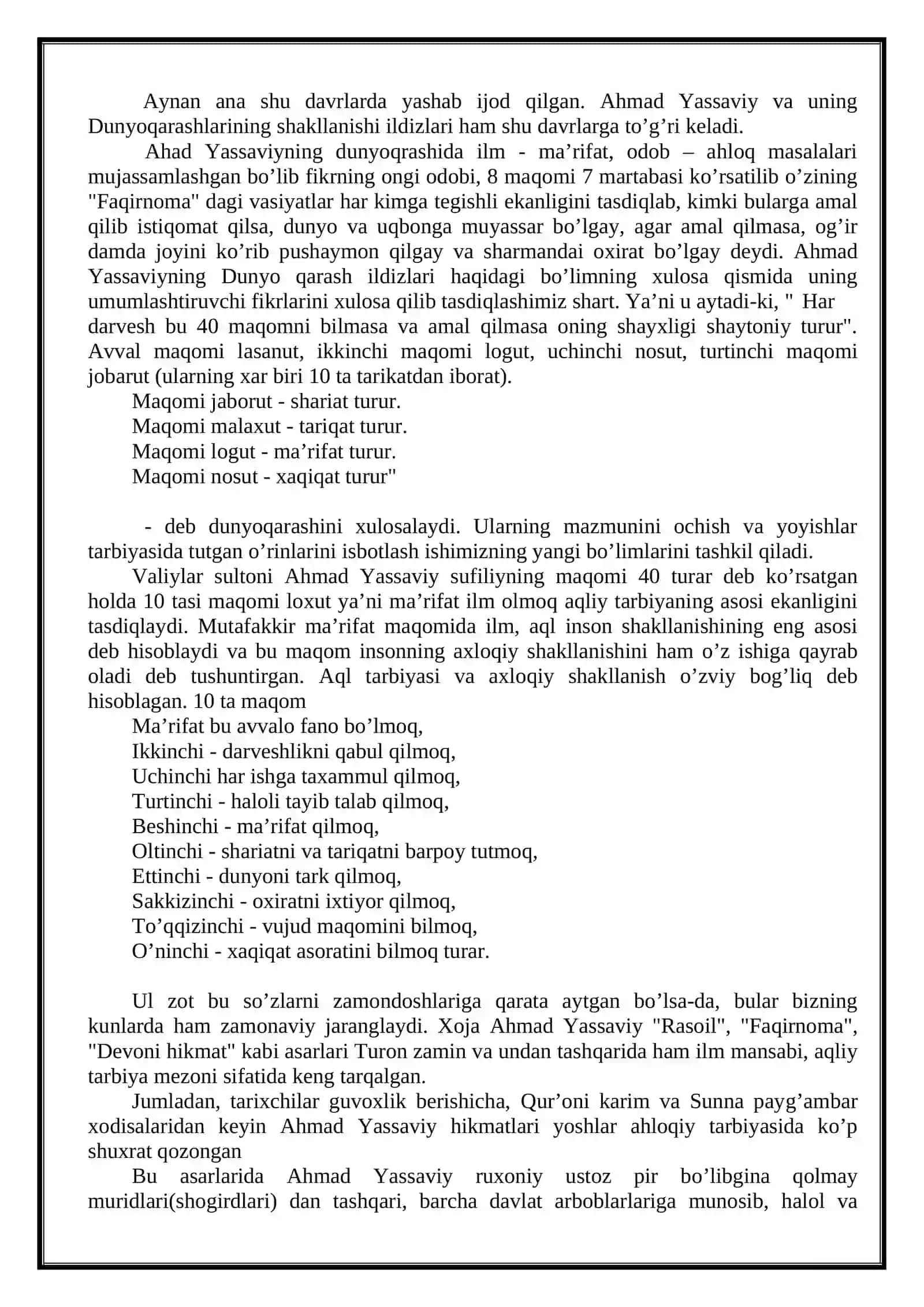 AHMAD YASSAVIYNING PEDAGOGIK G’OYALARI 3