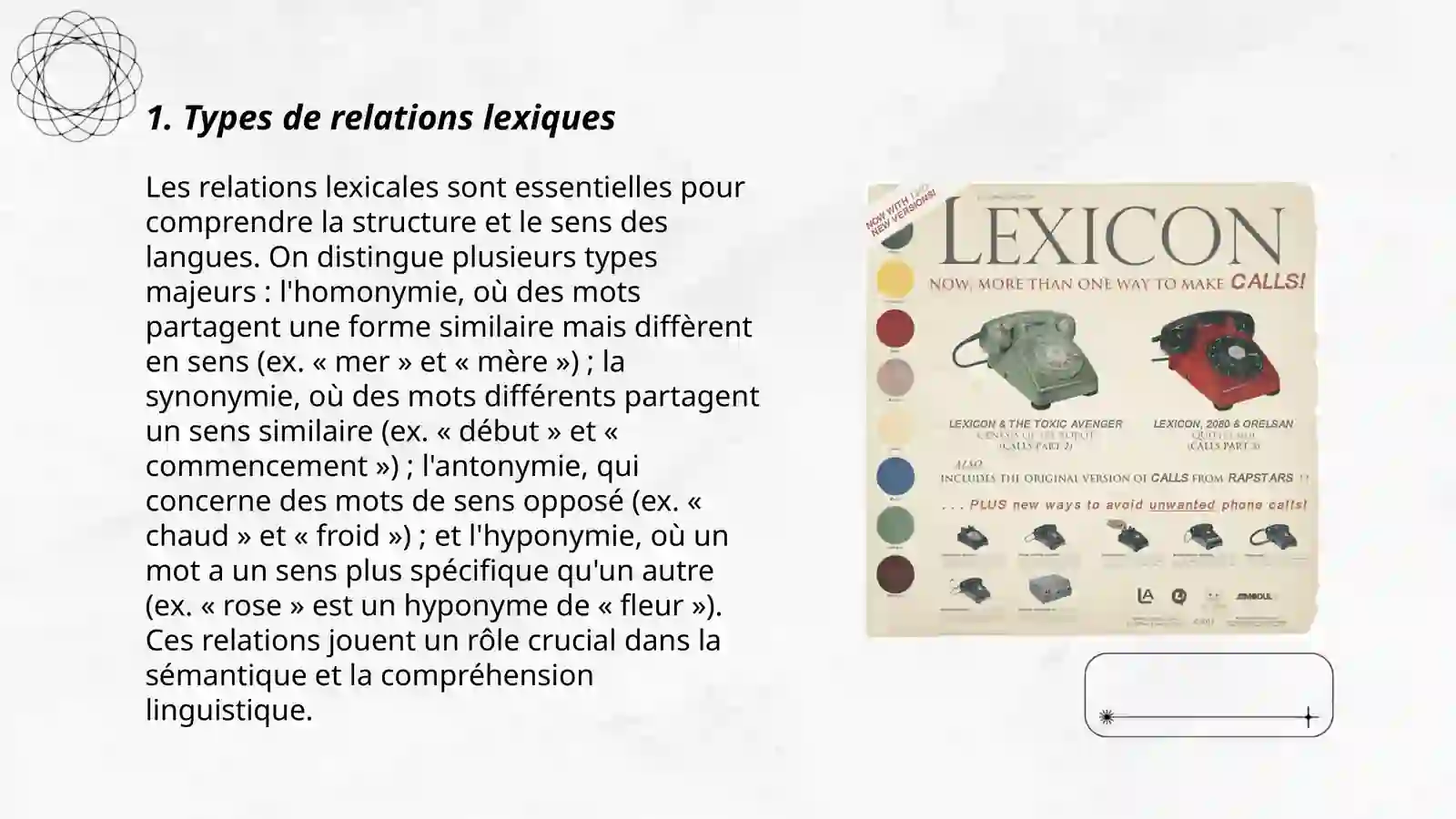 Relations lexiques 3