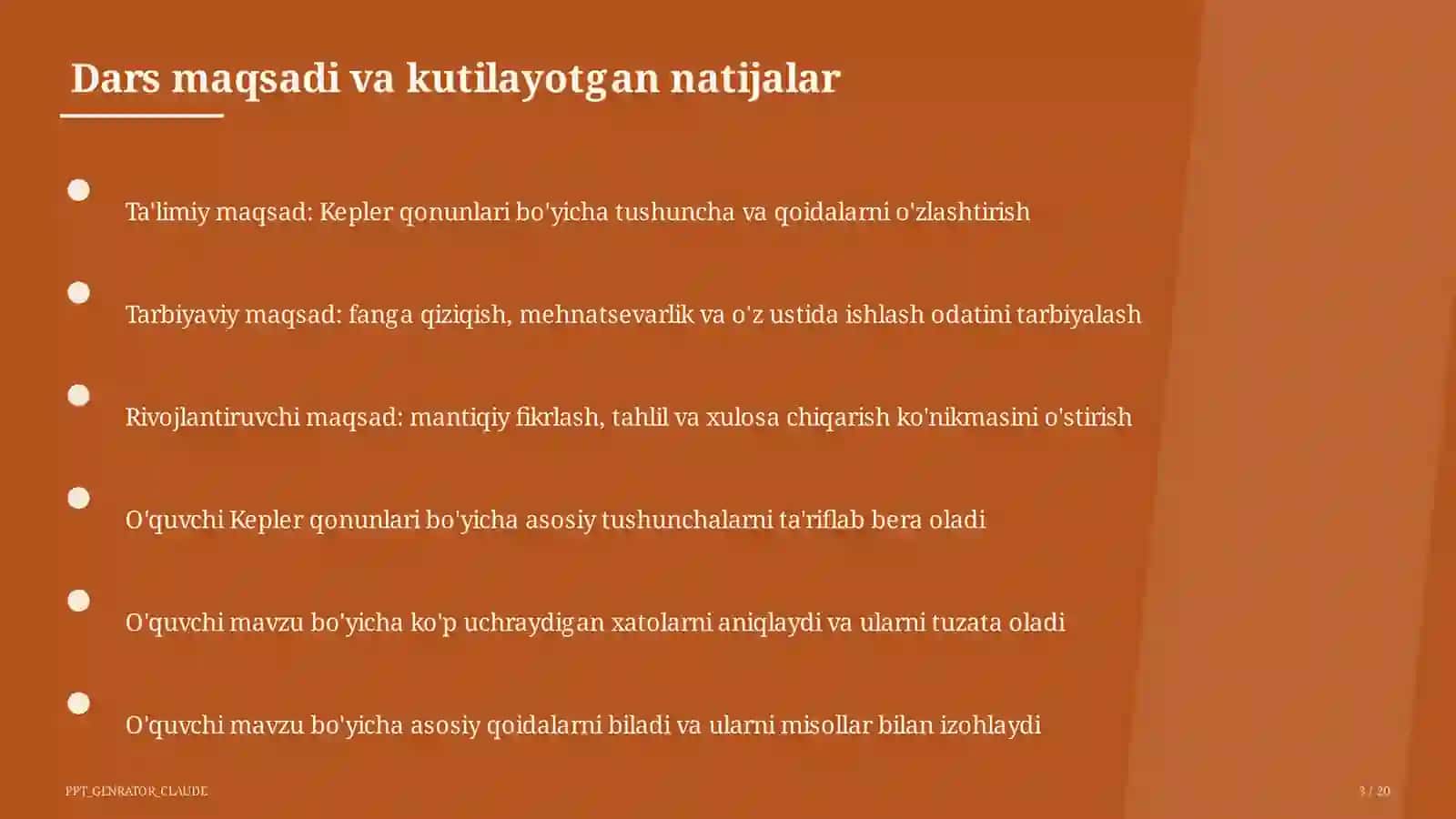 Kepler qonunlari (10-sinf) 3