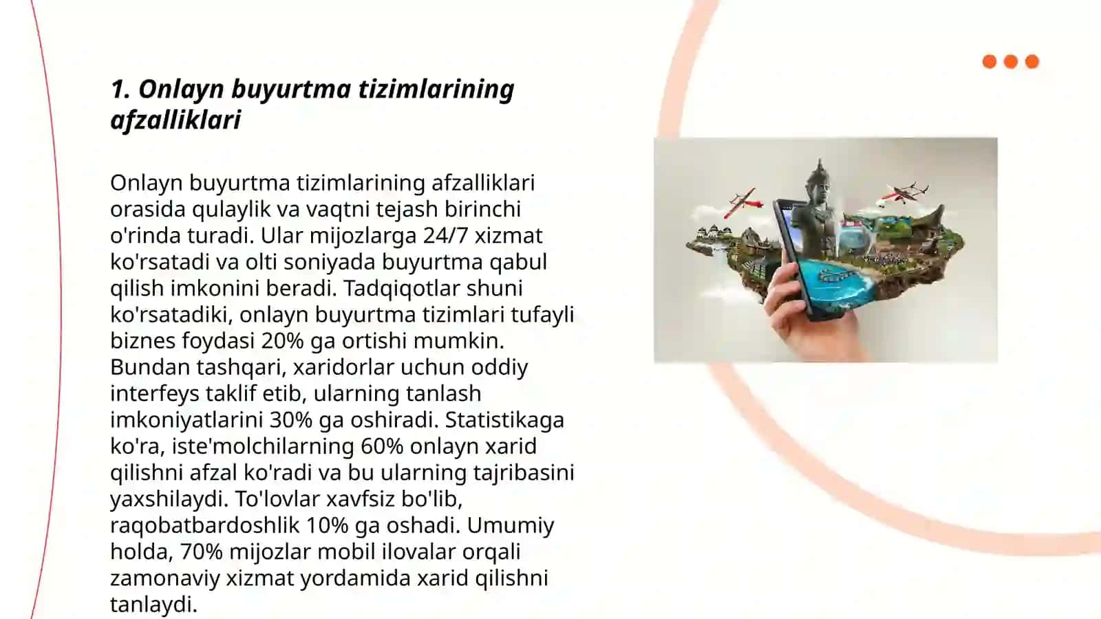 Onlayn buyurtma tizimlarining afzalliklari 3