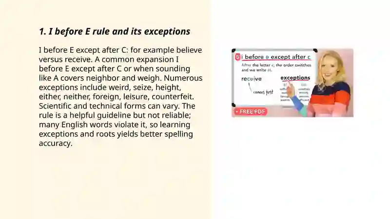 Spelling rules and Exceptions 3