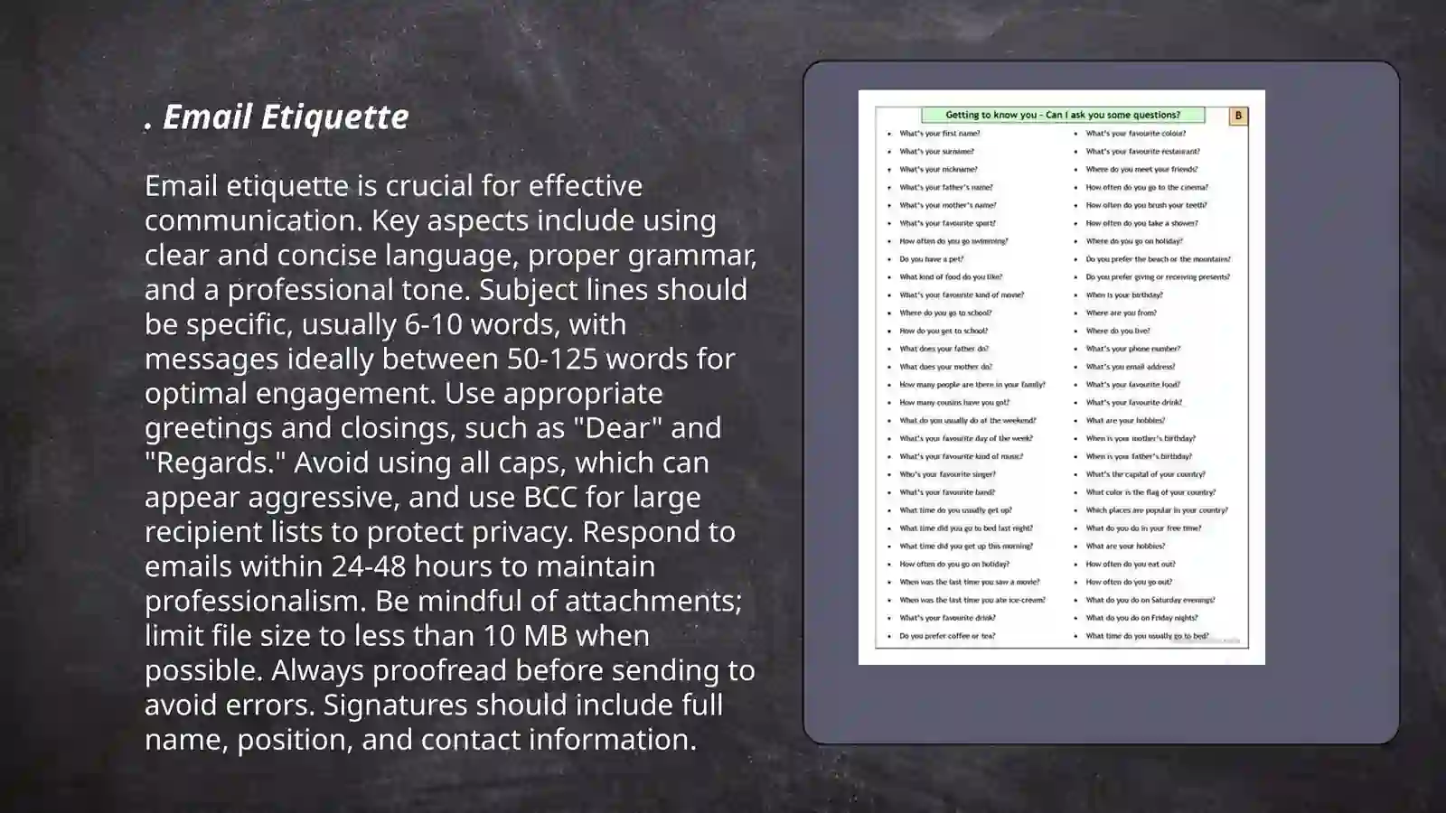 Email Etiquette 3