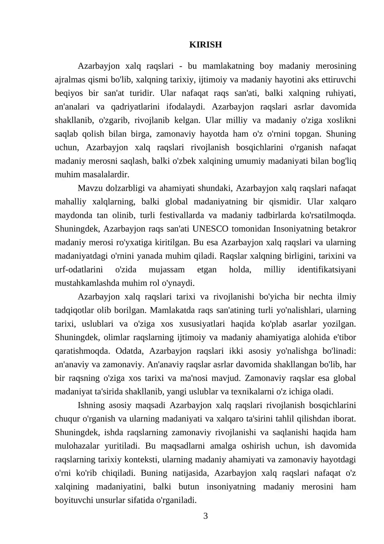 Azorbayjon xalq raqslari rivojlanish bosqichlari 3
