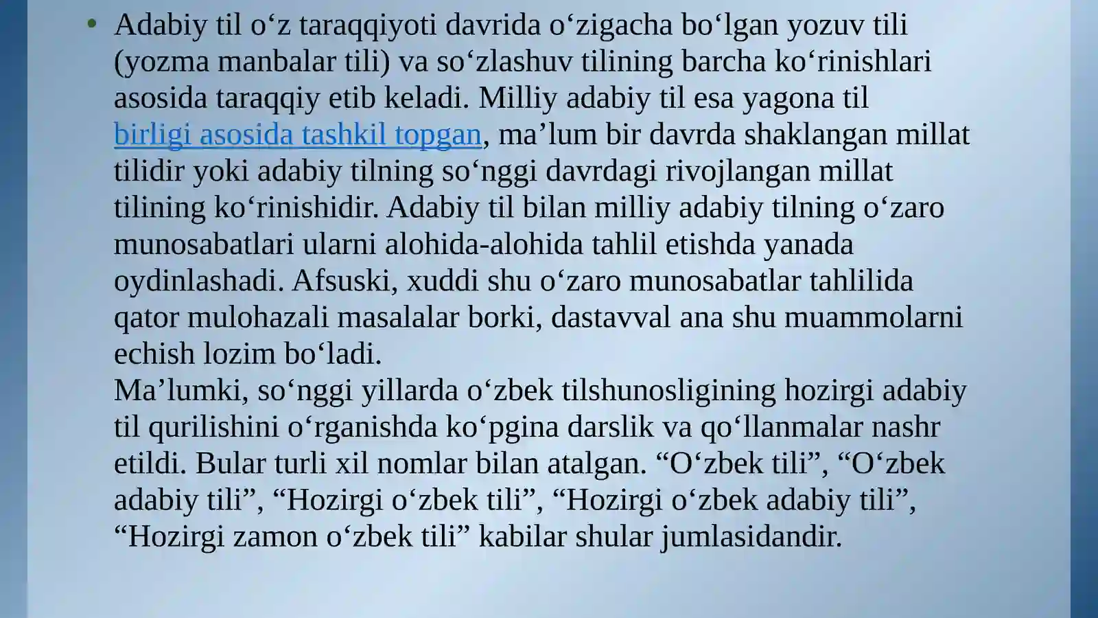 Adabiy tilning taraqqiyot davri 3