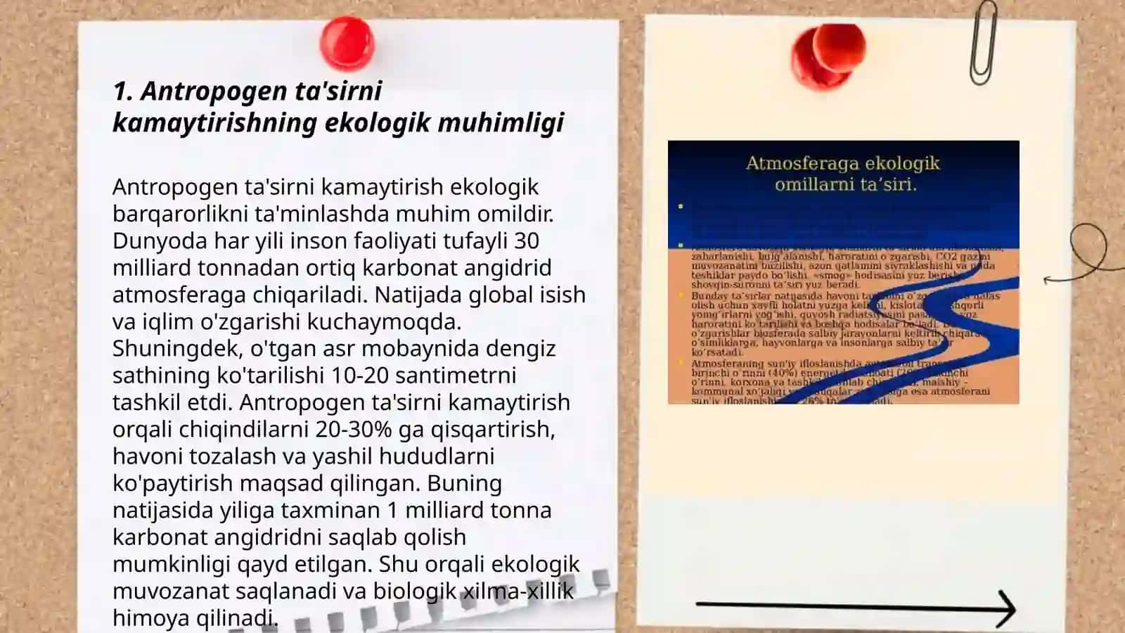 Antropogennig biosferaga ta'sirini kamaytirish uchun kurashamiz 3