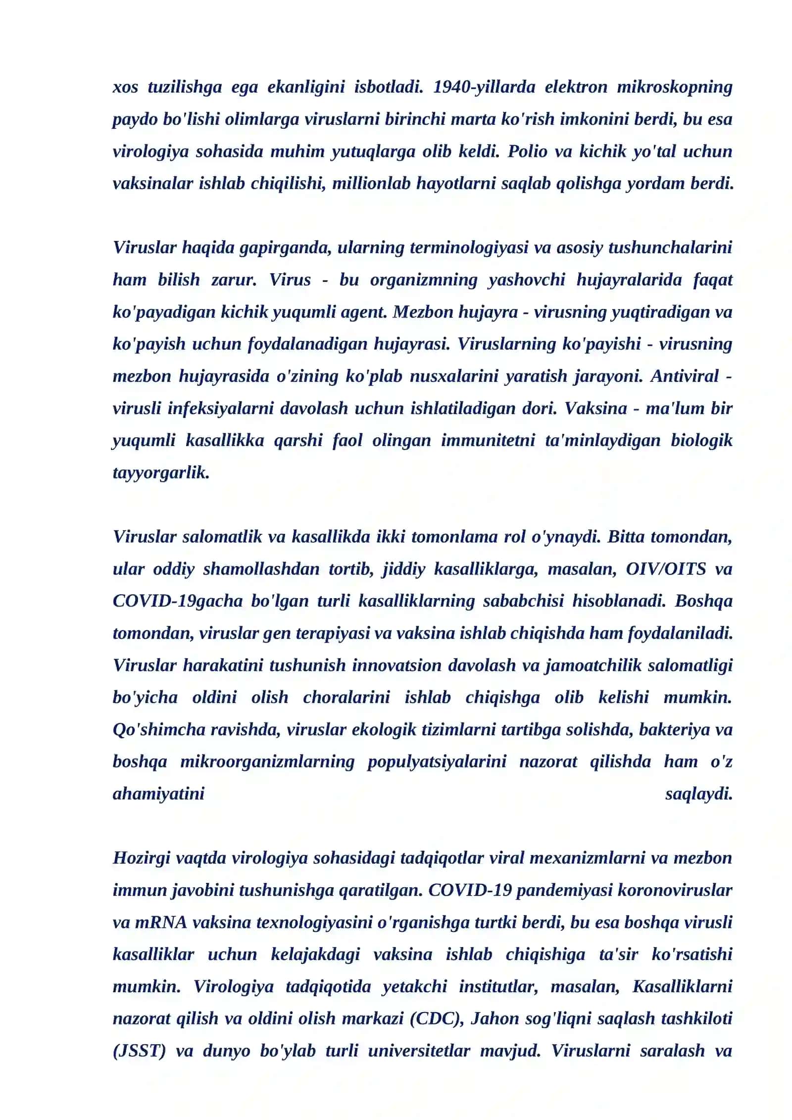 Viruslarning ekologiyaga ta'siri va ahamiyat 3