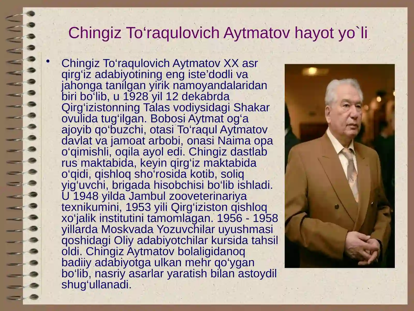 DARS ISHLANMASI "Chingiz Aytmatov" 3
