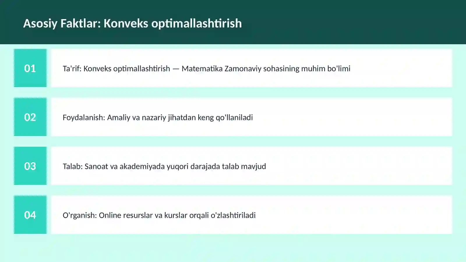Konveks optimallashtirish 3