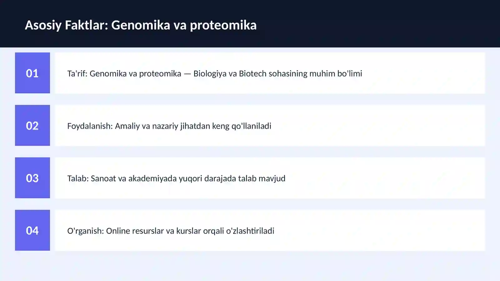 Genomika va proteomika 3