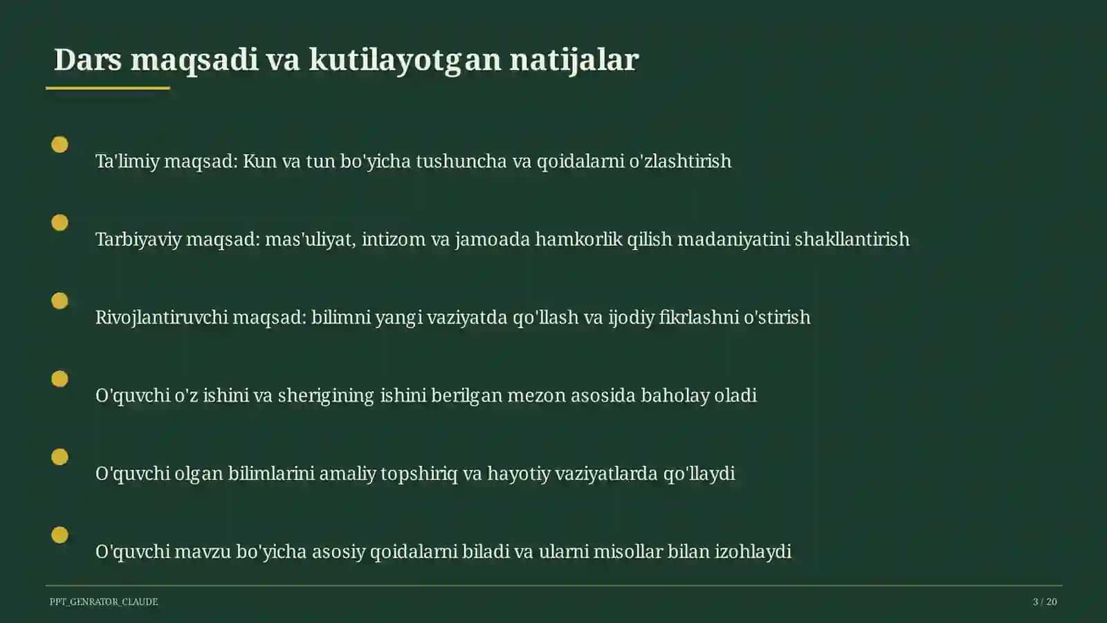 Kun va tun (1-sinf) 1