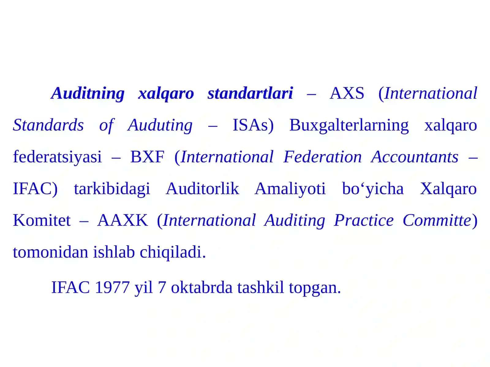 Auditning xalqarostandartlari 3