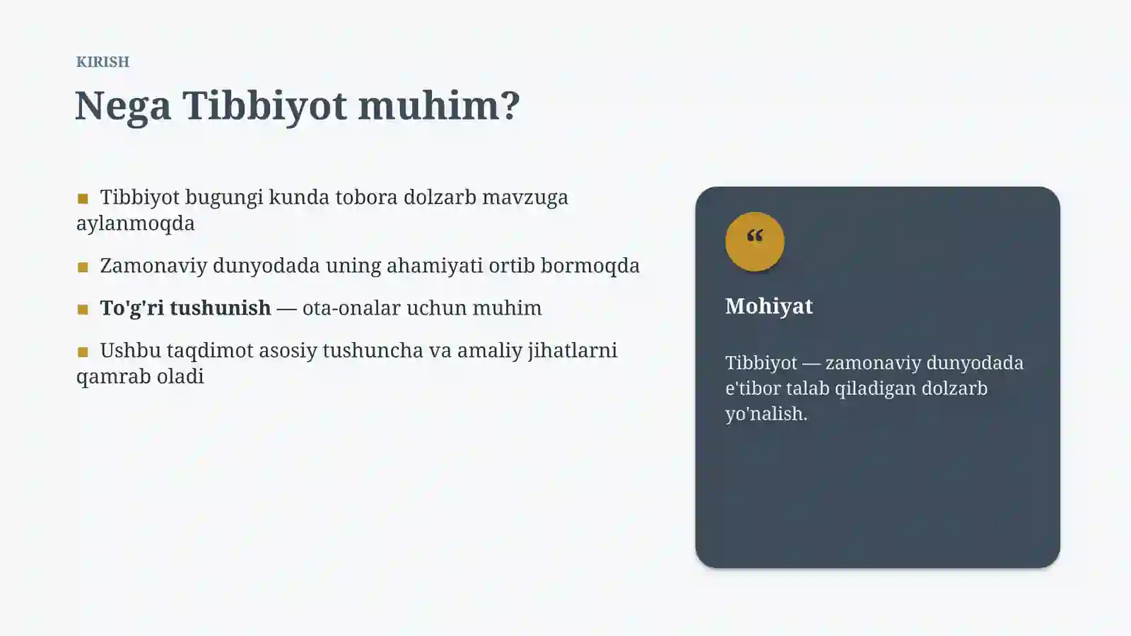 ZAMONAVIY DUNYODA 3