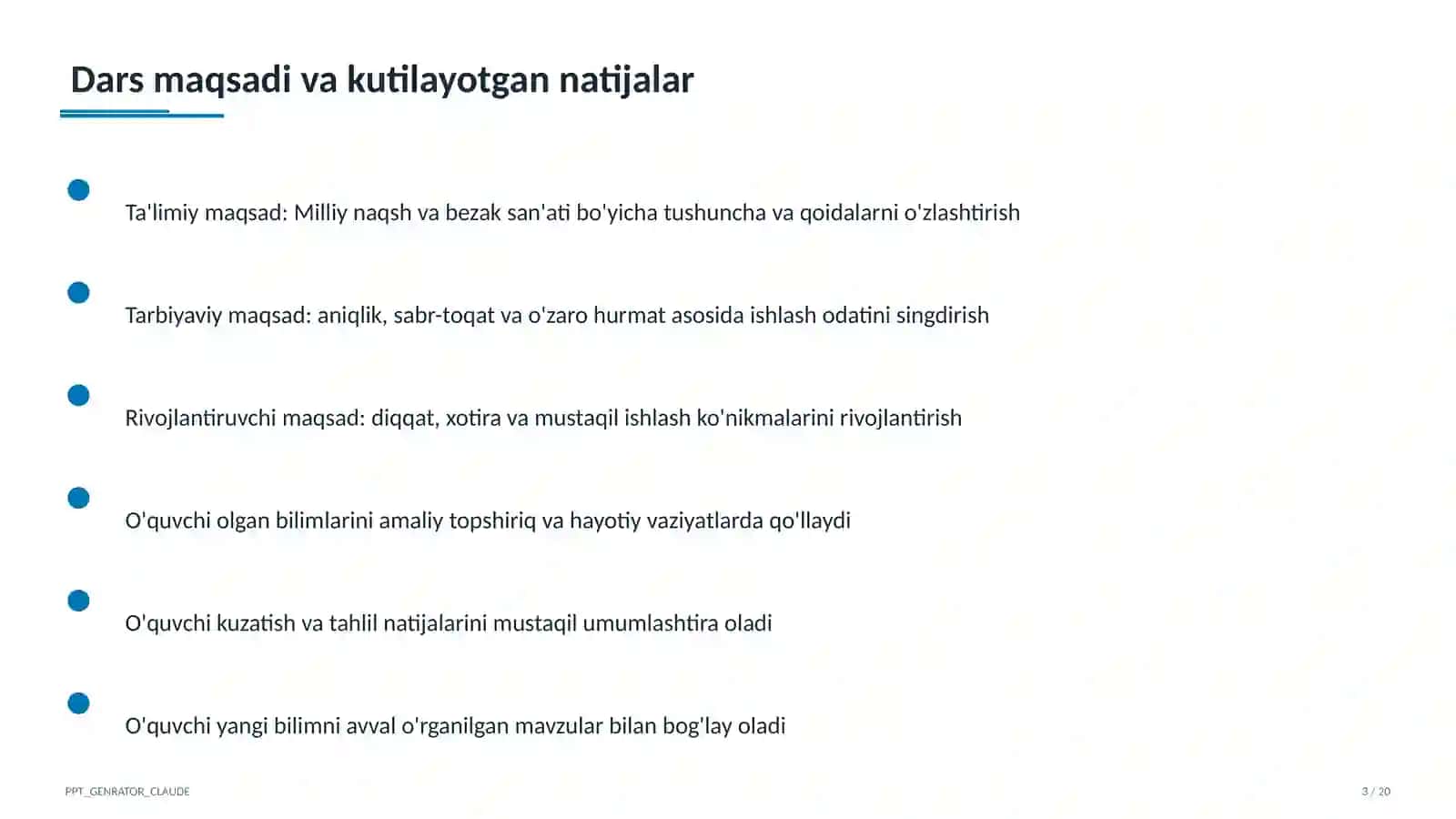Milliy naqsh va bezak san'ati (3-sinf) 3