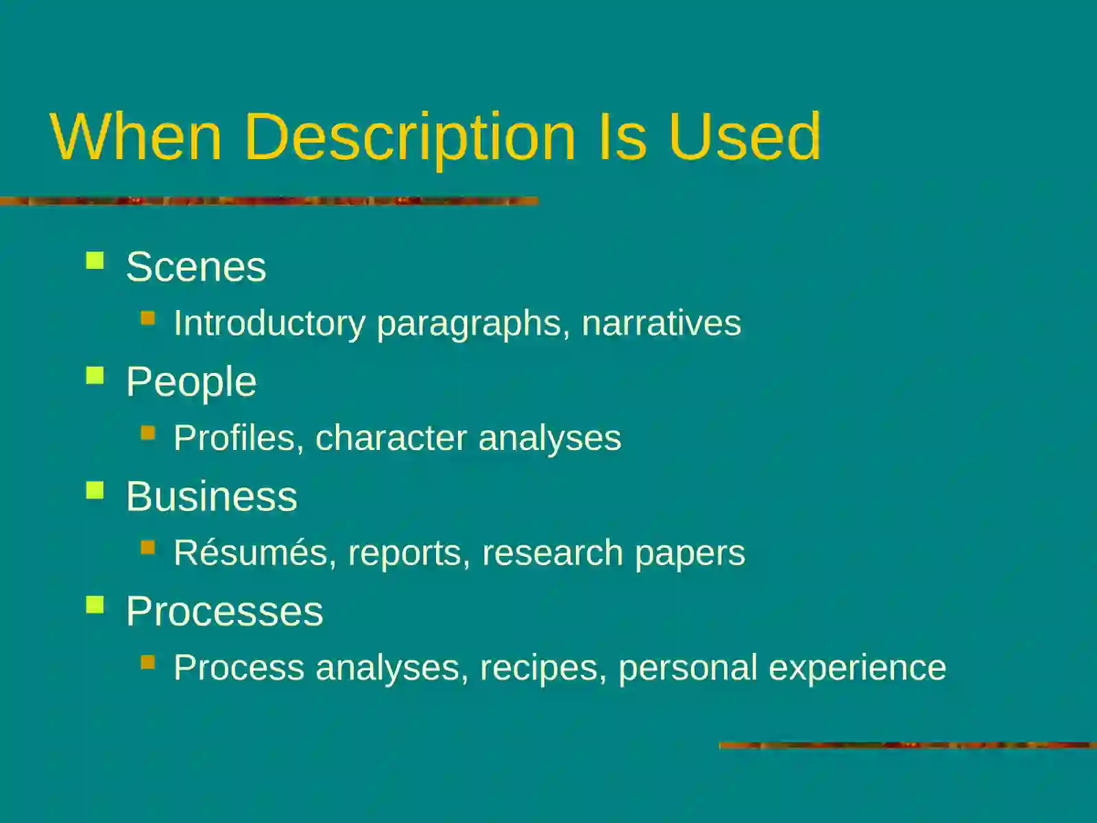 Descriptive Writing 3