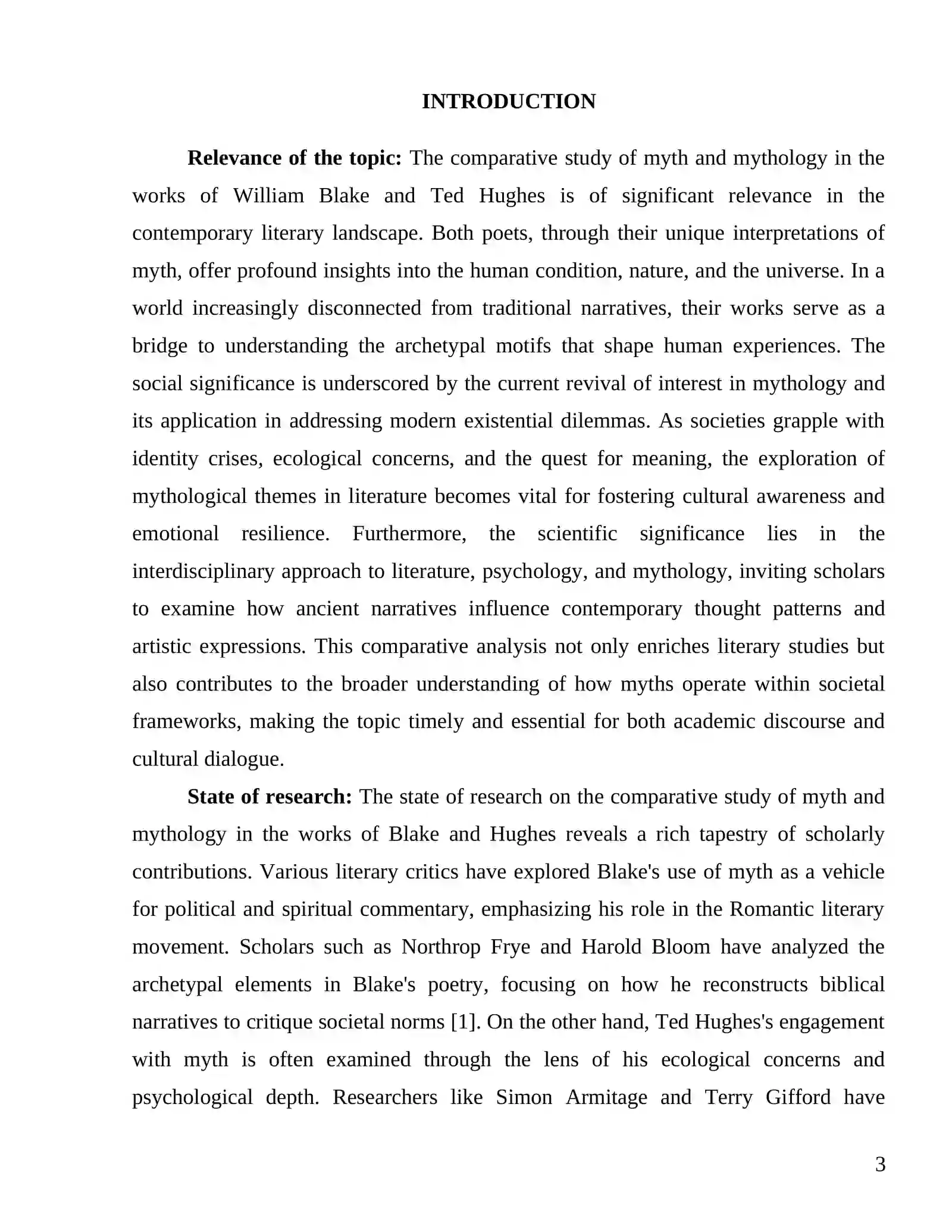 INGLIZ LETERATURE COURSE: COURSE WORK 3