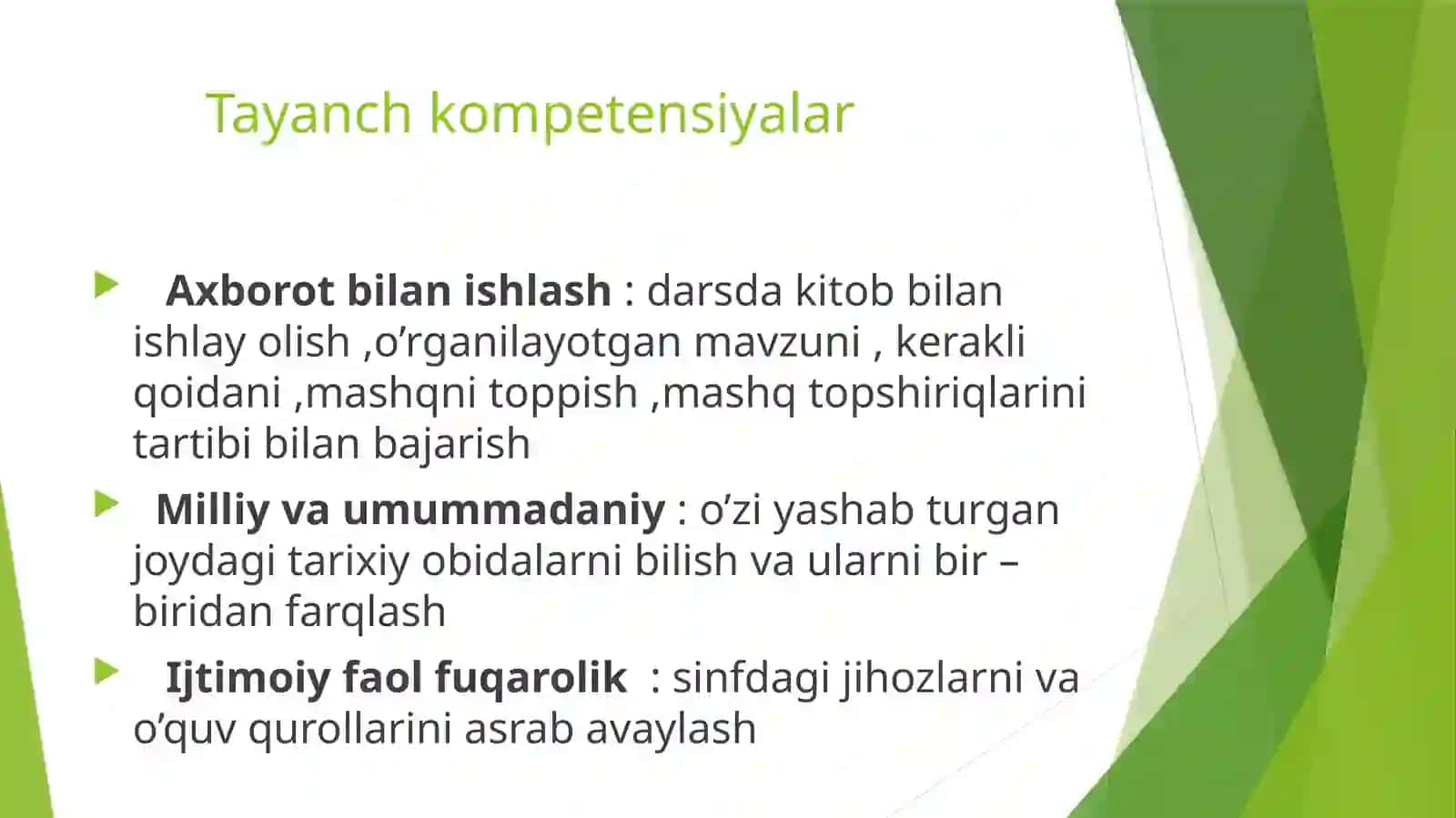 Otlarning kelishik qo’shimchalari bilan qo’llanishi 3