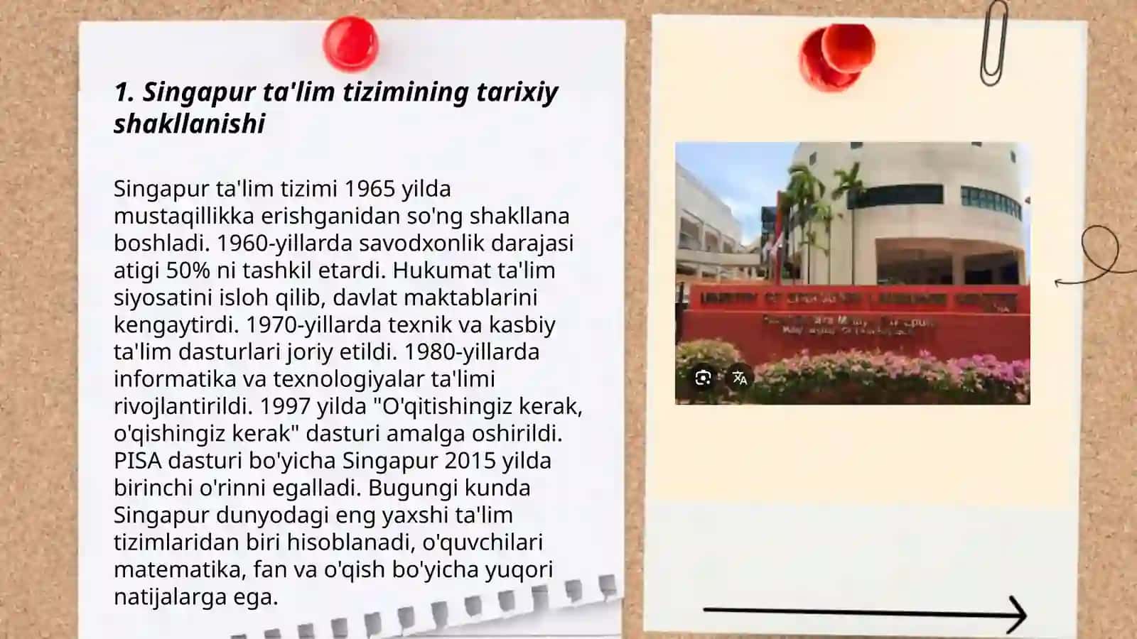 Singapur ta’lim tizimi.Kanada ta’lim tarbiya jarayonlari.Shevetsiyada umumtalim tiziming o’ziga xos xususiyatlari 3