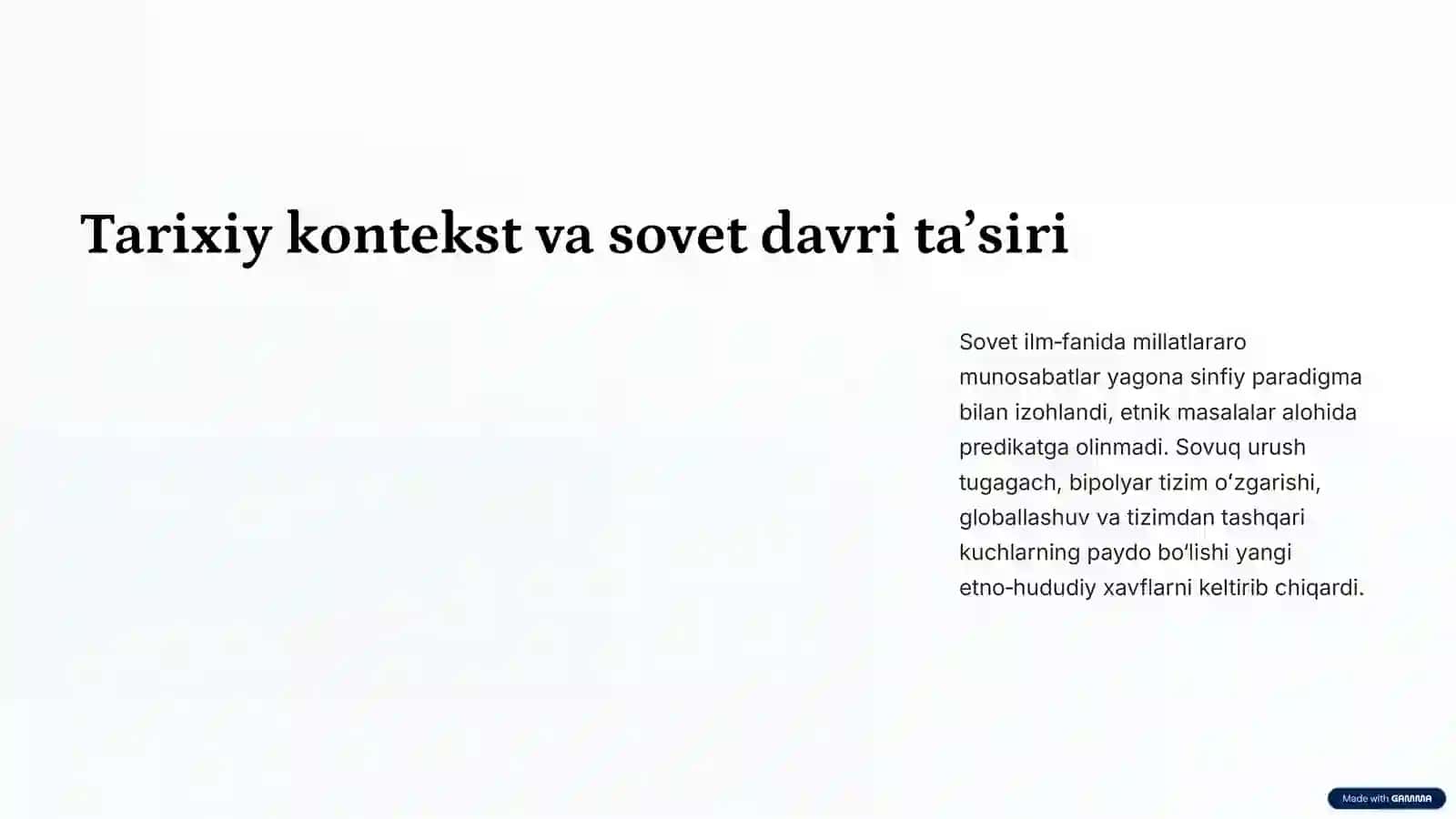 Etno-hududiy mojarolar: umumiy tasavvur. 3