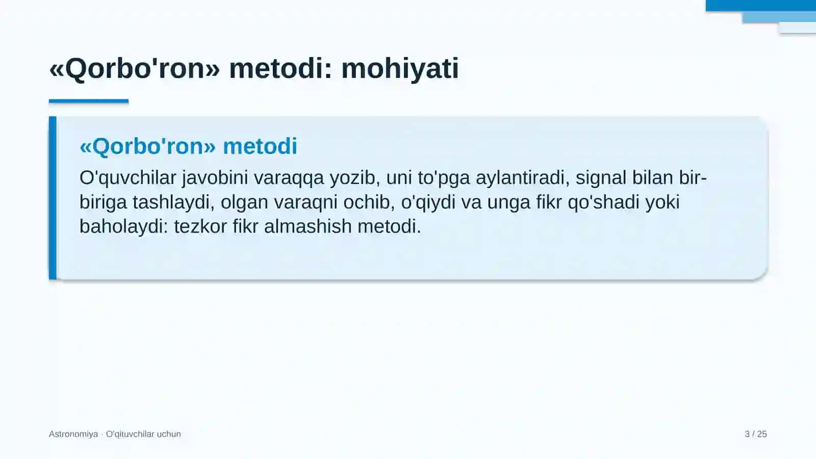 astronomiya darslarida qorbo'ron metodidan foydalanish 2252 3