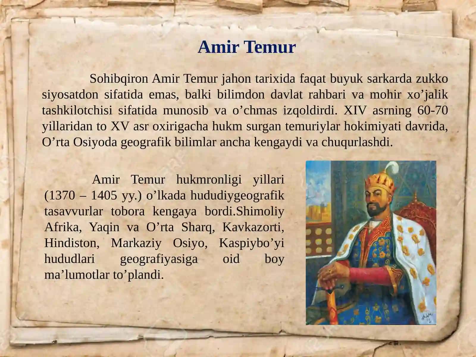 Temuriylar davrida geografiya 3