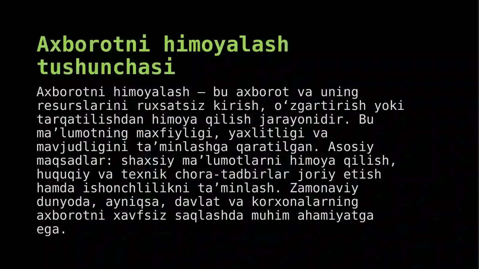 Axborotni himoyalash 3