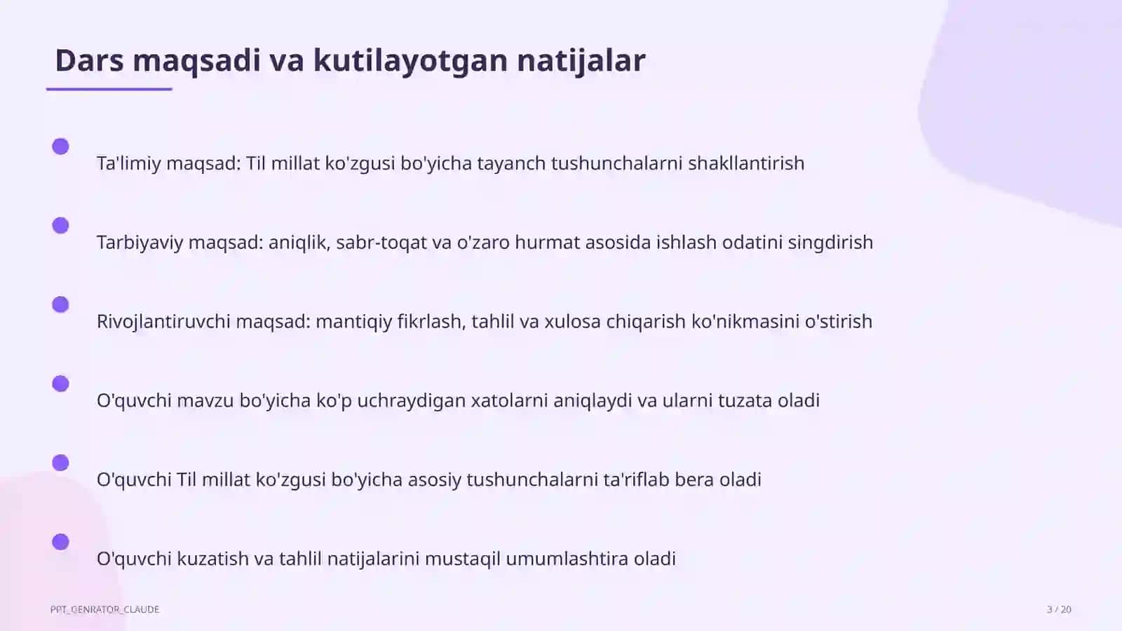Til millat ko'zgusi (6-sinf) 1