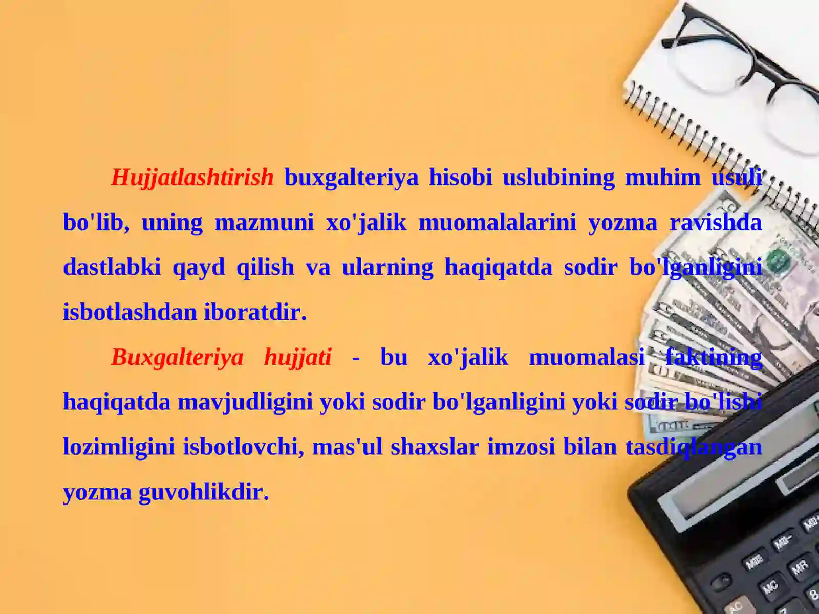 Hujjatlashtirish va inventarizatsiya 3