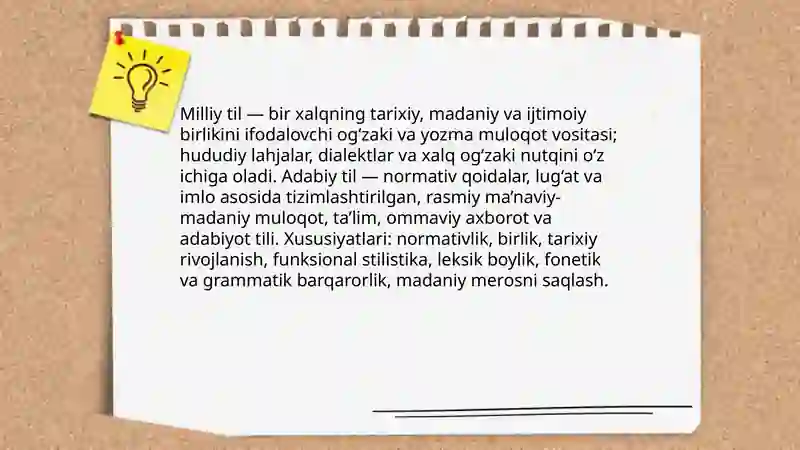 Milliy va adabiy til 3