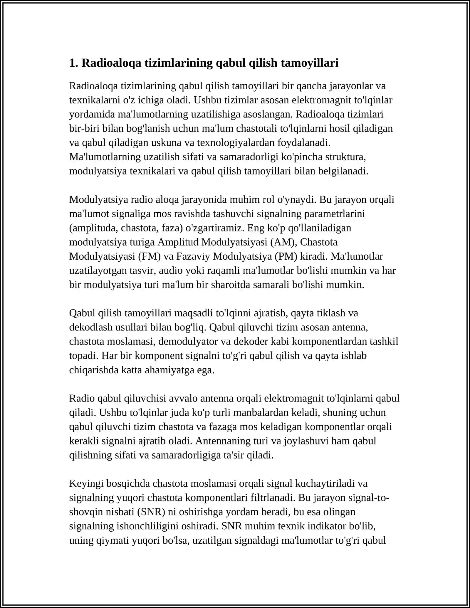 RADIOALOQA TIZIMLARINING QABUL QILISH QURILMALARI 3