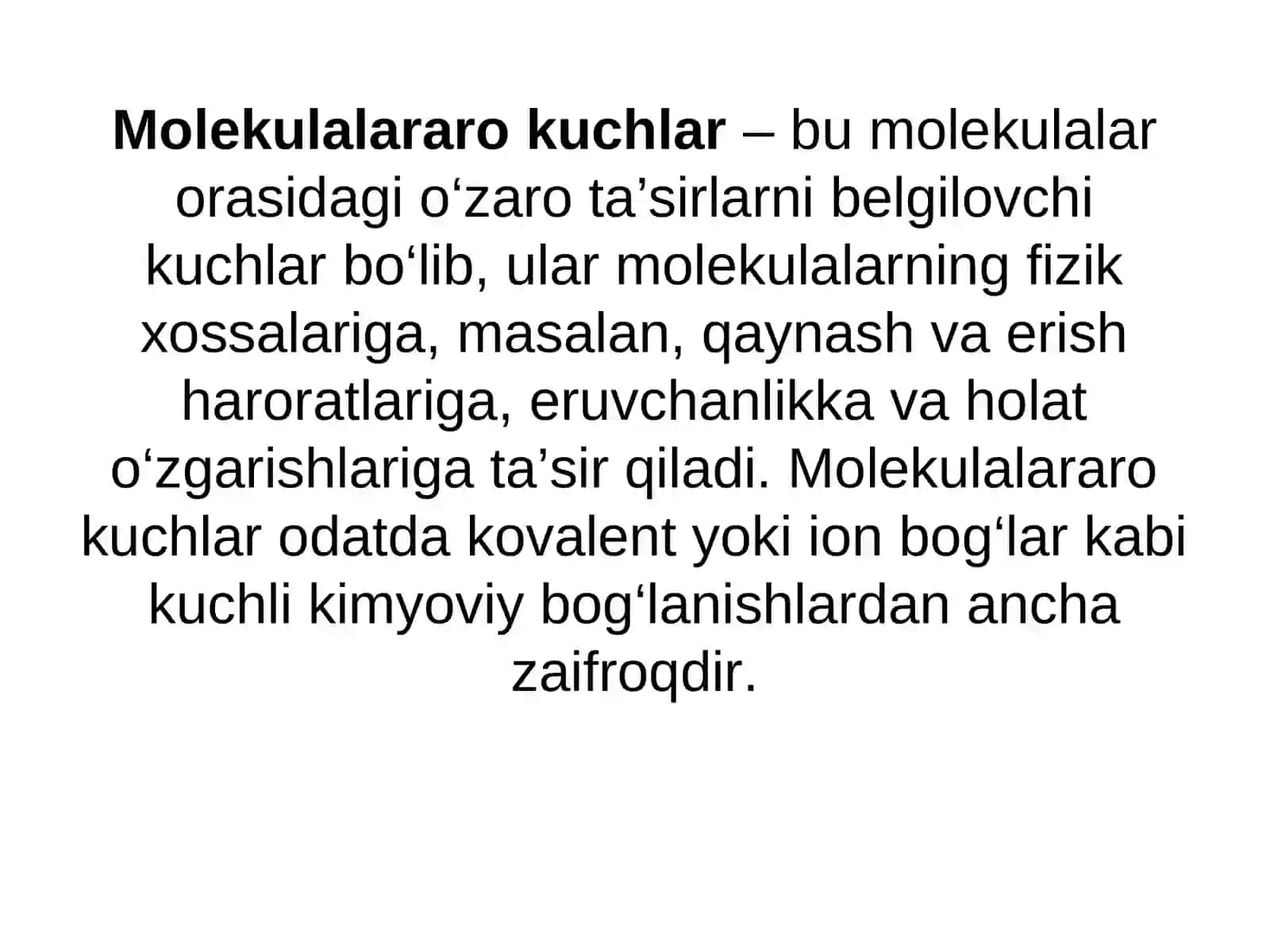 Molekulalararo kuchlar 3