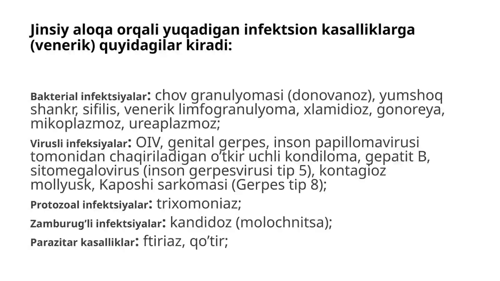 Jinsiy yo’l bilan yuqadigan kasallikalar profilaktikasi 3