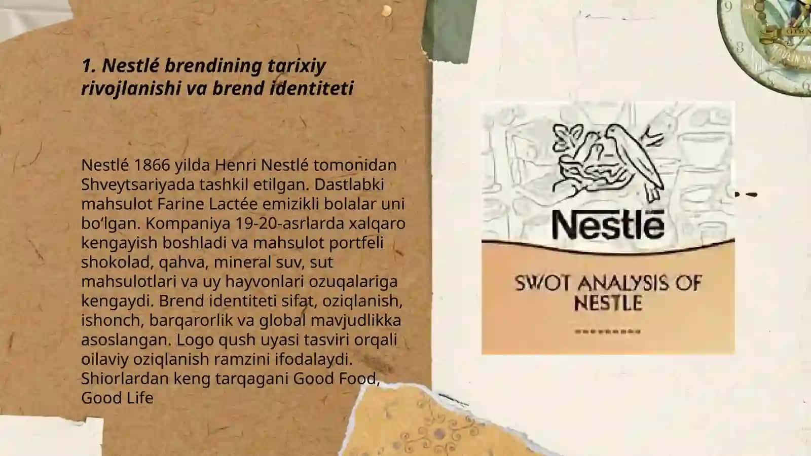 Nestlé brendi va SWOT tahlili 3