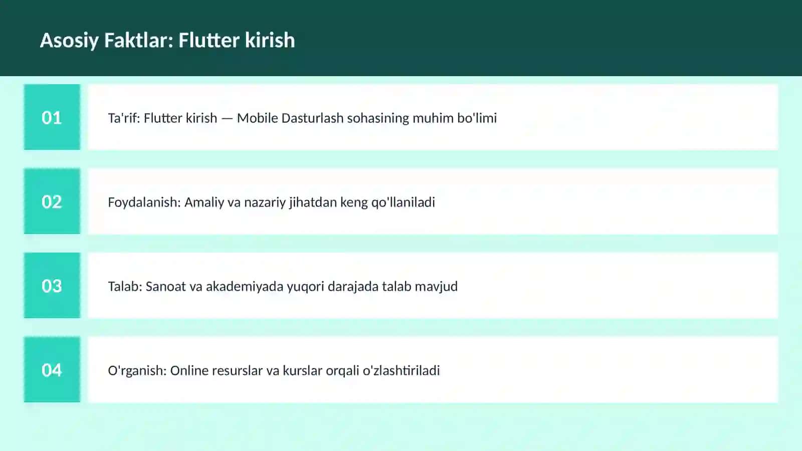 Flutter kirish 4