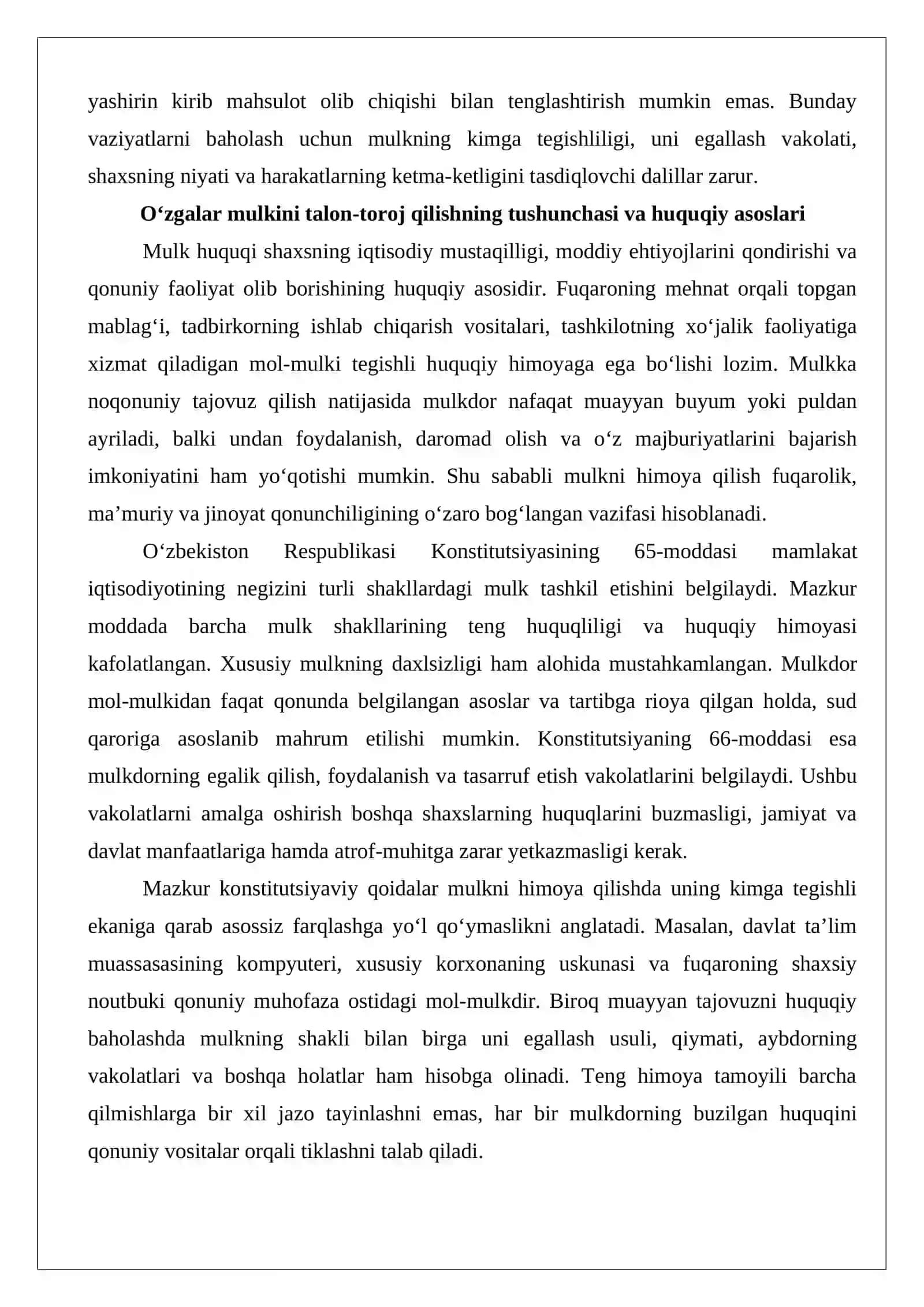 Oʻzgalar mulkini talon-toroj qilish 3