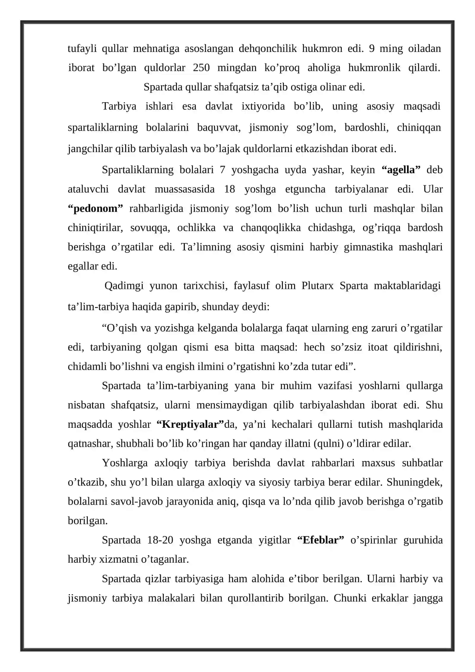 Qadimgi Yunoniston, Qadimgi Rim davlatlarida maktab va tarbiya 3