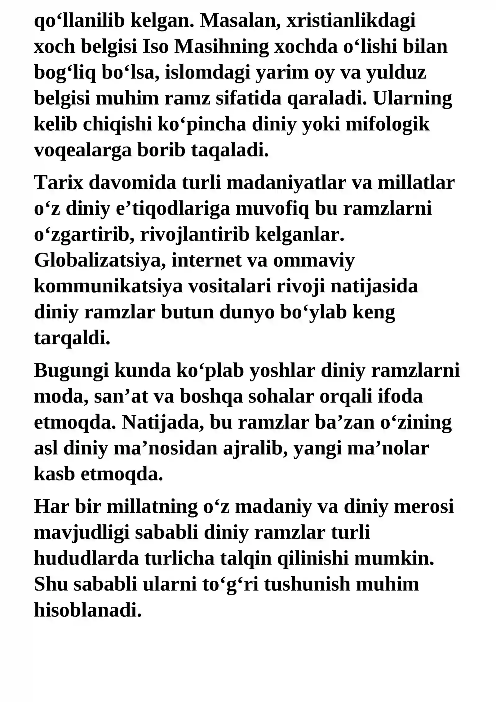 Diniy ramzlar va ularning zamonaviy talqinlari 3