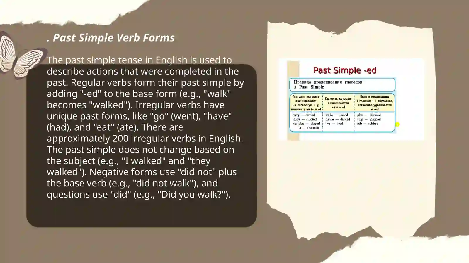 Past Simple 3