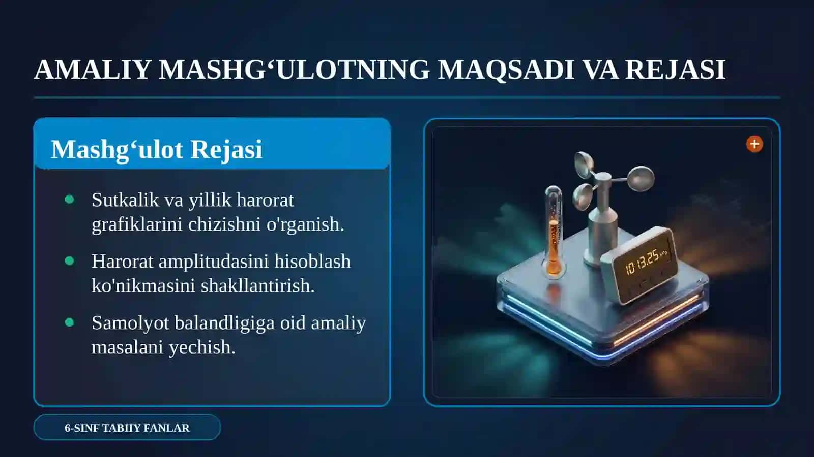 6-SINF TABIIY FANLAR | AMALIY MASHG‘ULOT 3