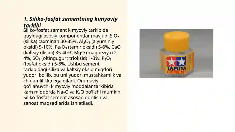 Siliko-fosfat sement 3