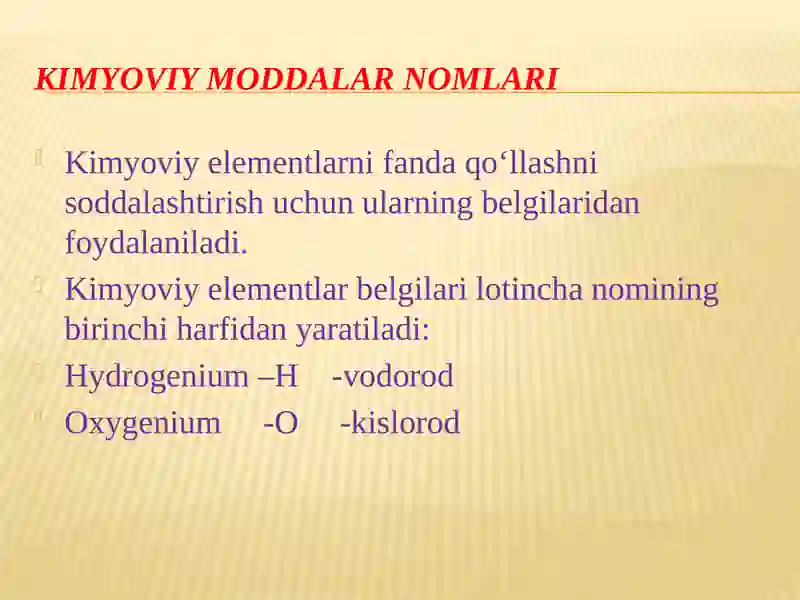 Kimyoviy moddalar va kislotalar nomlanishi 3