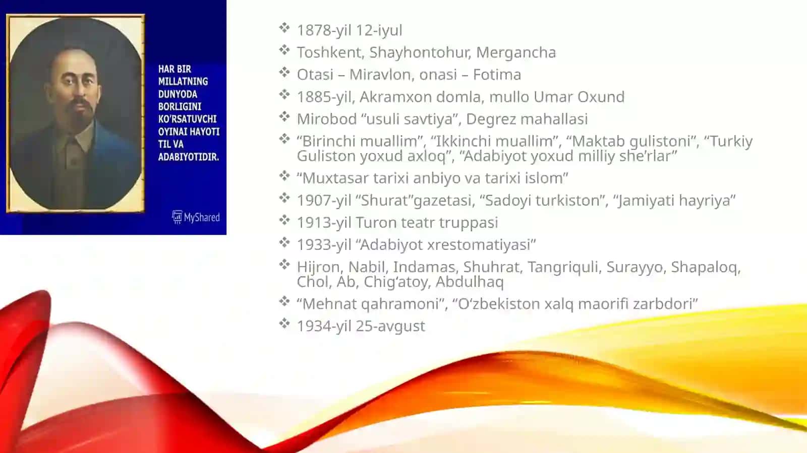 Abdulla Avloni yu'ldozi 3