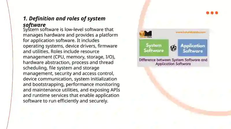 Computer Software: System vs Application 3