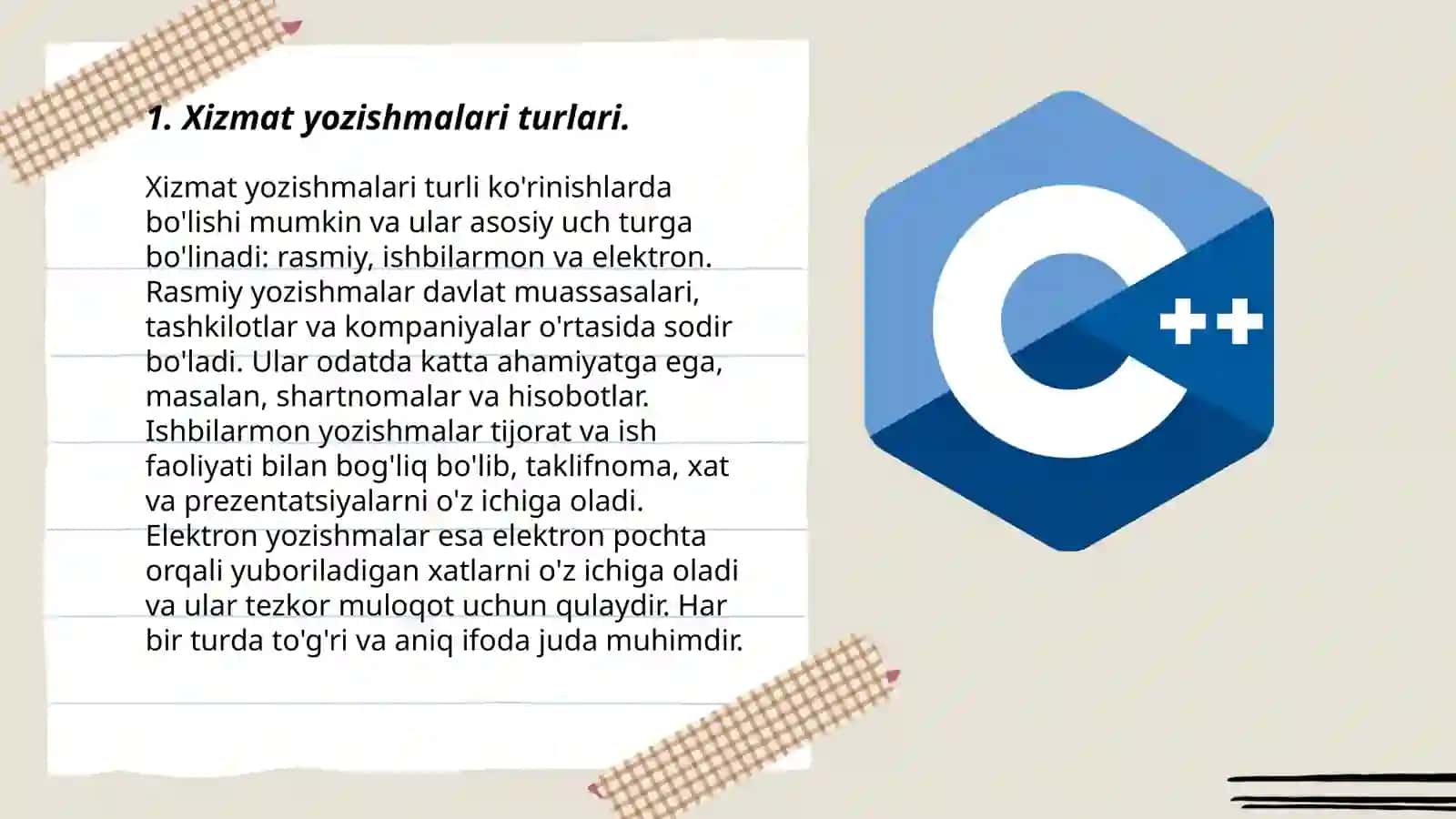 Xizmat yozishmalari, manzil, taklifnoma, telegramma, telefonogramma, xatlar 3