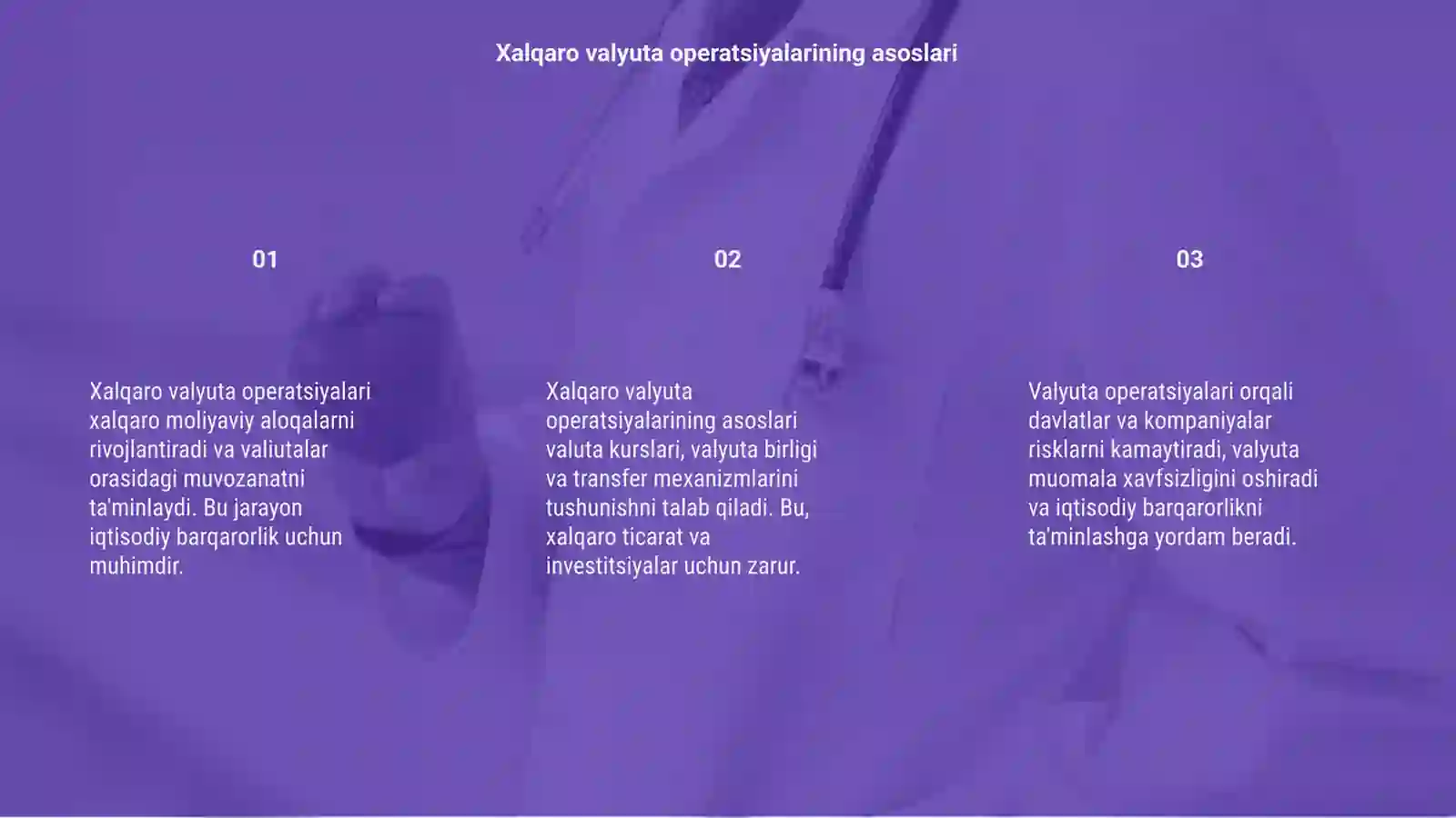 Xalqaro valyuta operatsiyalari 3
